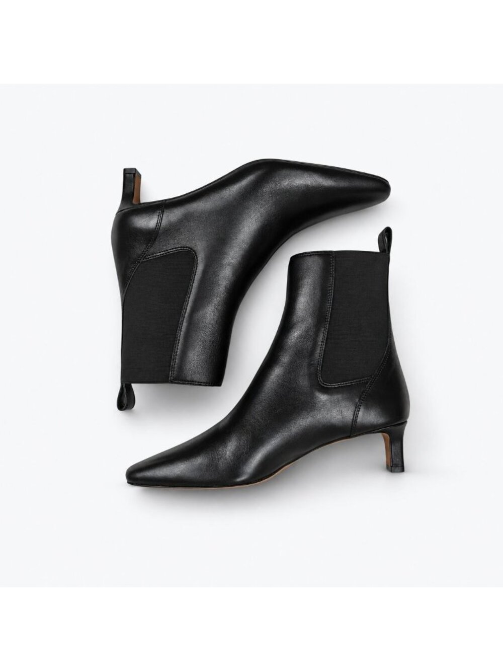 Madewell The Dimes Chelsea Boot Women's 9.5M True Black Leather Kitten Heel NWOB